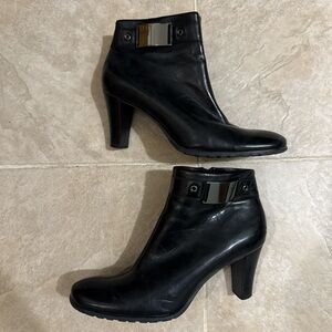 Franco Sarto Black Ankle Booties